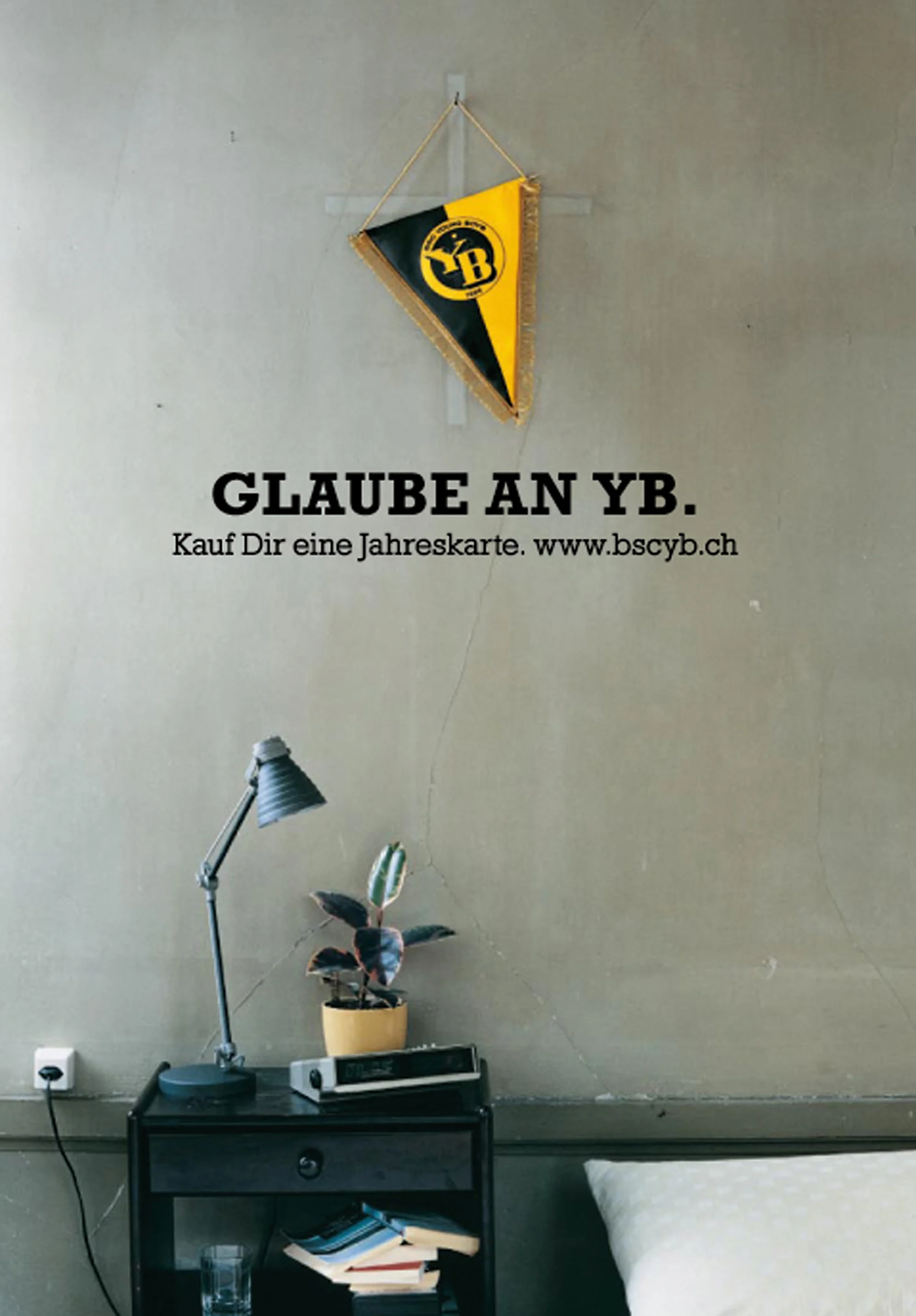 Art Direction und Grafik für die YB Kampagne (Berner Fussballclub) für Freiburghaus & Partner AG Bern