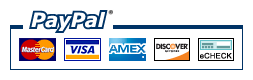  Visa, Discover, Mastercard, American Express, eCheck