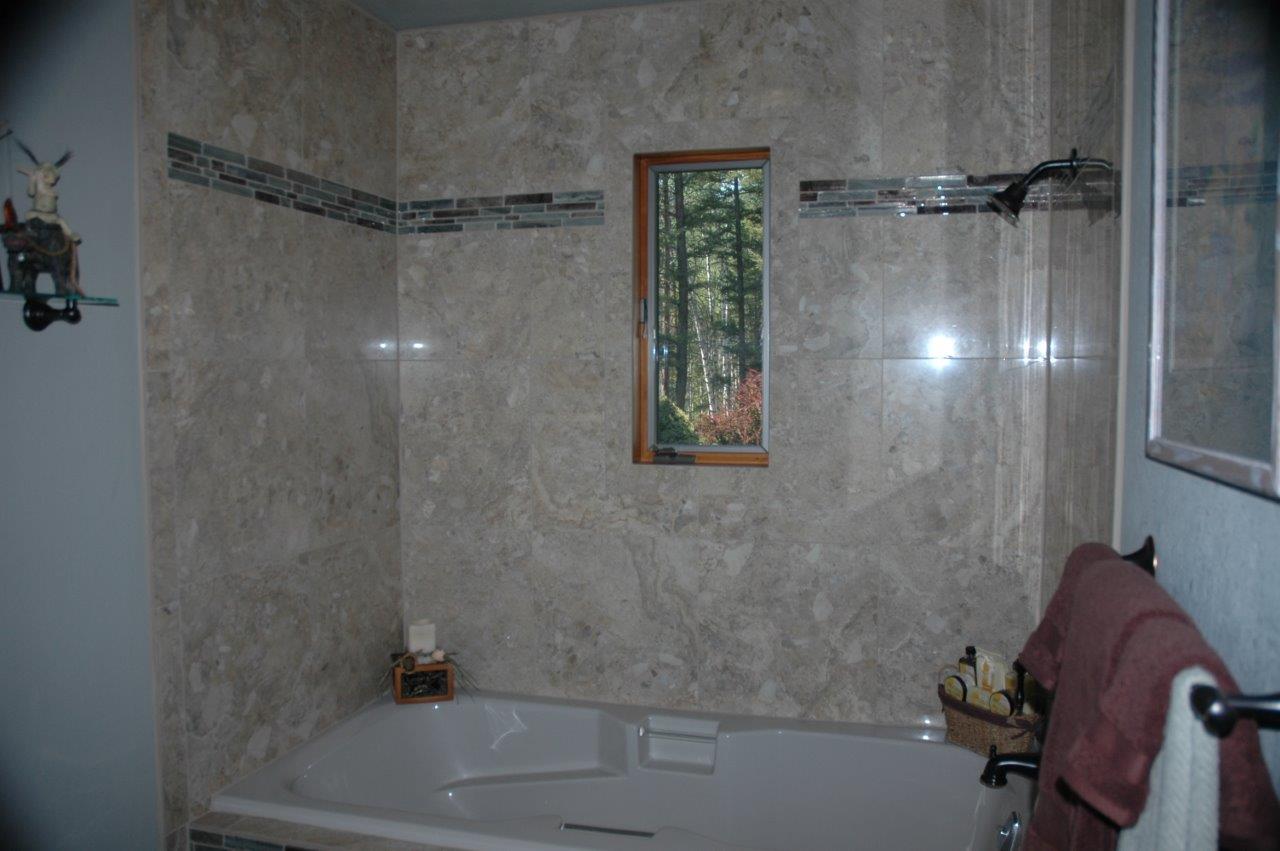 Bathroom remodel with new tile