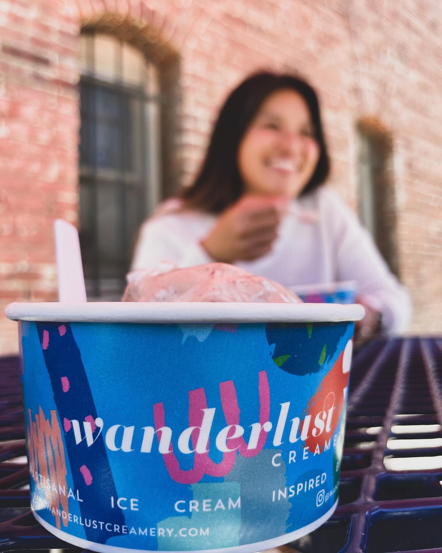 What&rsquo;s a day out if it doesn&rsquo;t end in #icecream? 🍦🥰 We headed over to @wanderlustcreamery inside @indianacolony for some yummy scoops to end our day in @oldpasadena. We tried some of their signature year-round flavors (Ube Malted Crunch