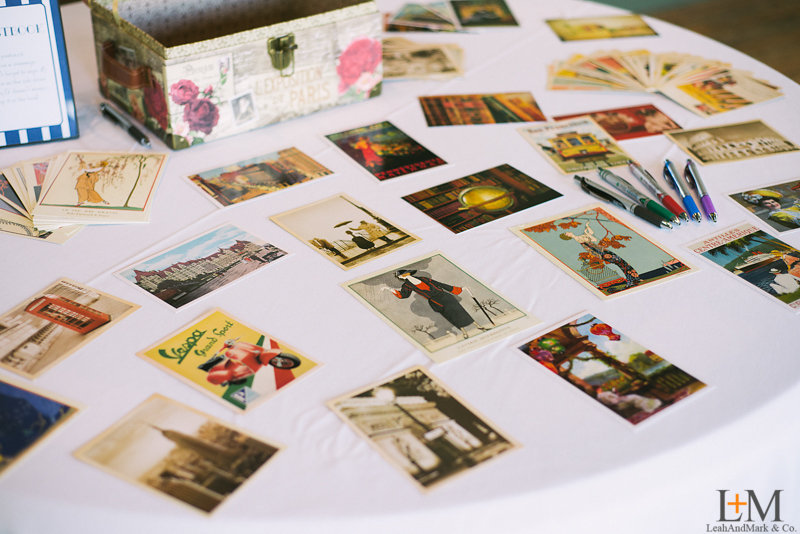 The guestbook: postcards!