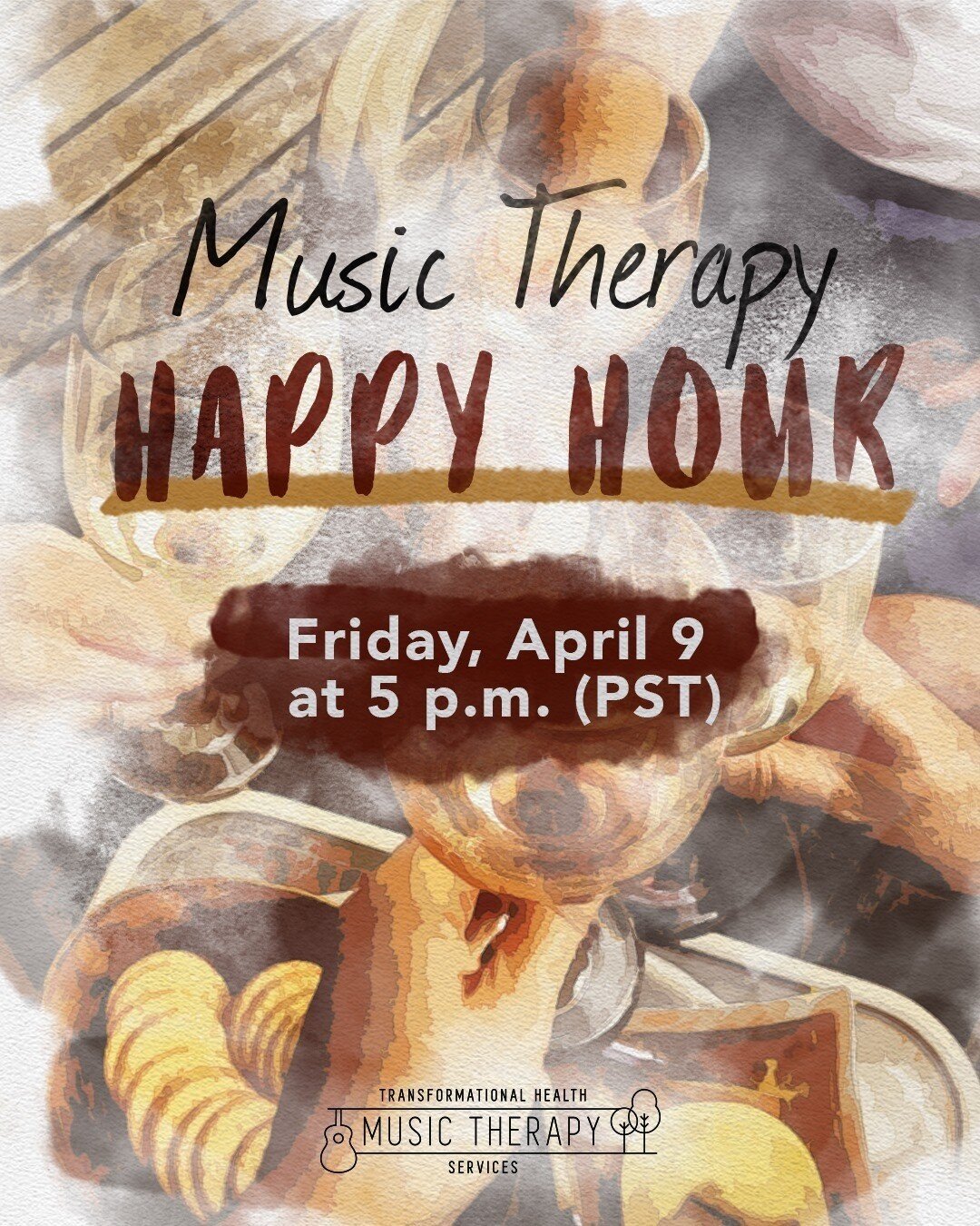 Join us tonight for Music Therapy Happy Hour! #MTHappyhour is a casual place to have real conversations with your music therapy peers. How are you feeling about re-entering community after COVID?

Please come and introduce yourself. The link to regis