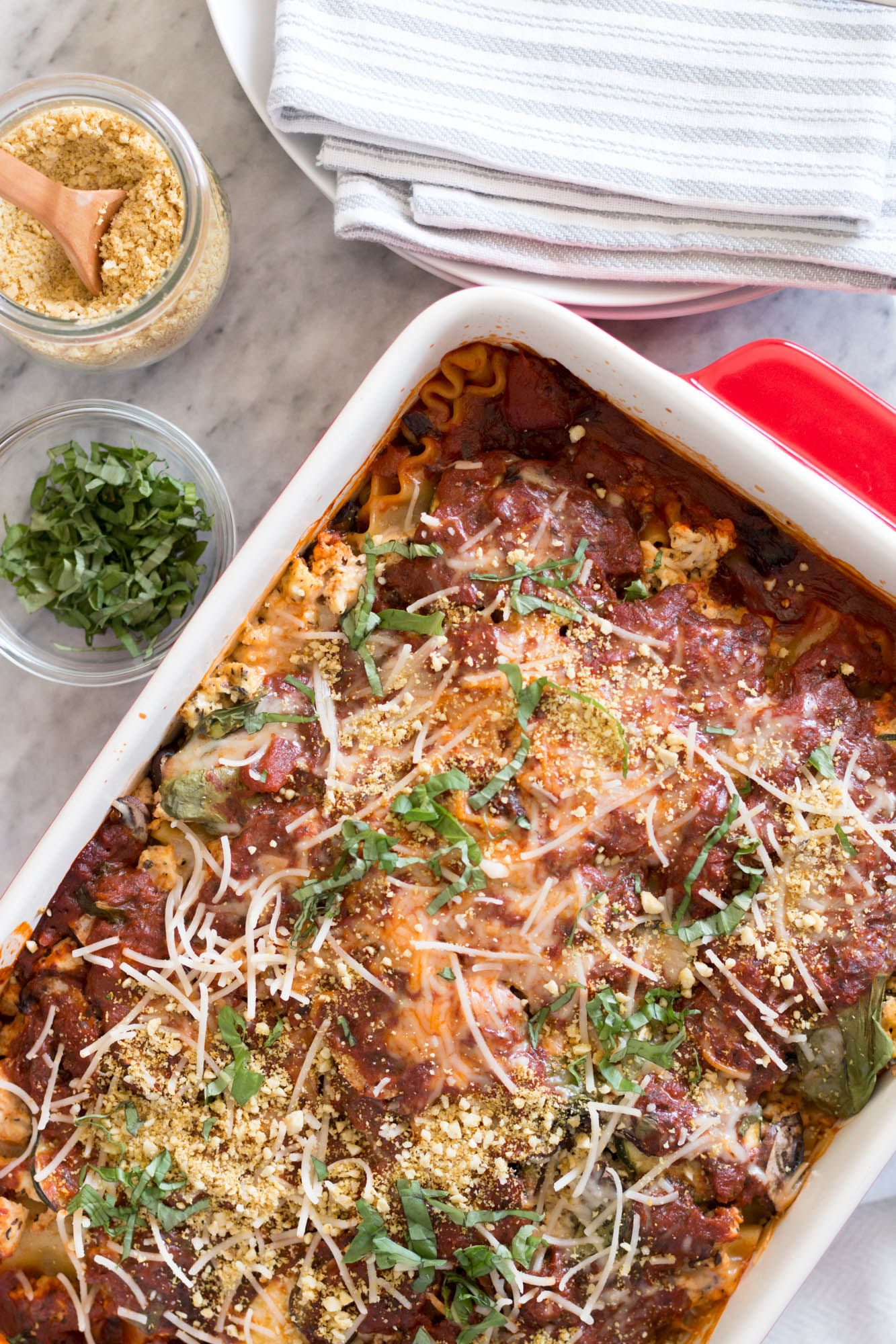 Vegan Lasagna with Herbed Tofu Ricotta - Nutritious Vida Vegan Blog