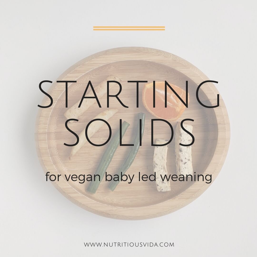 Baby Led Weaning Plant-based Vegan Food Checklist PDF 