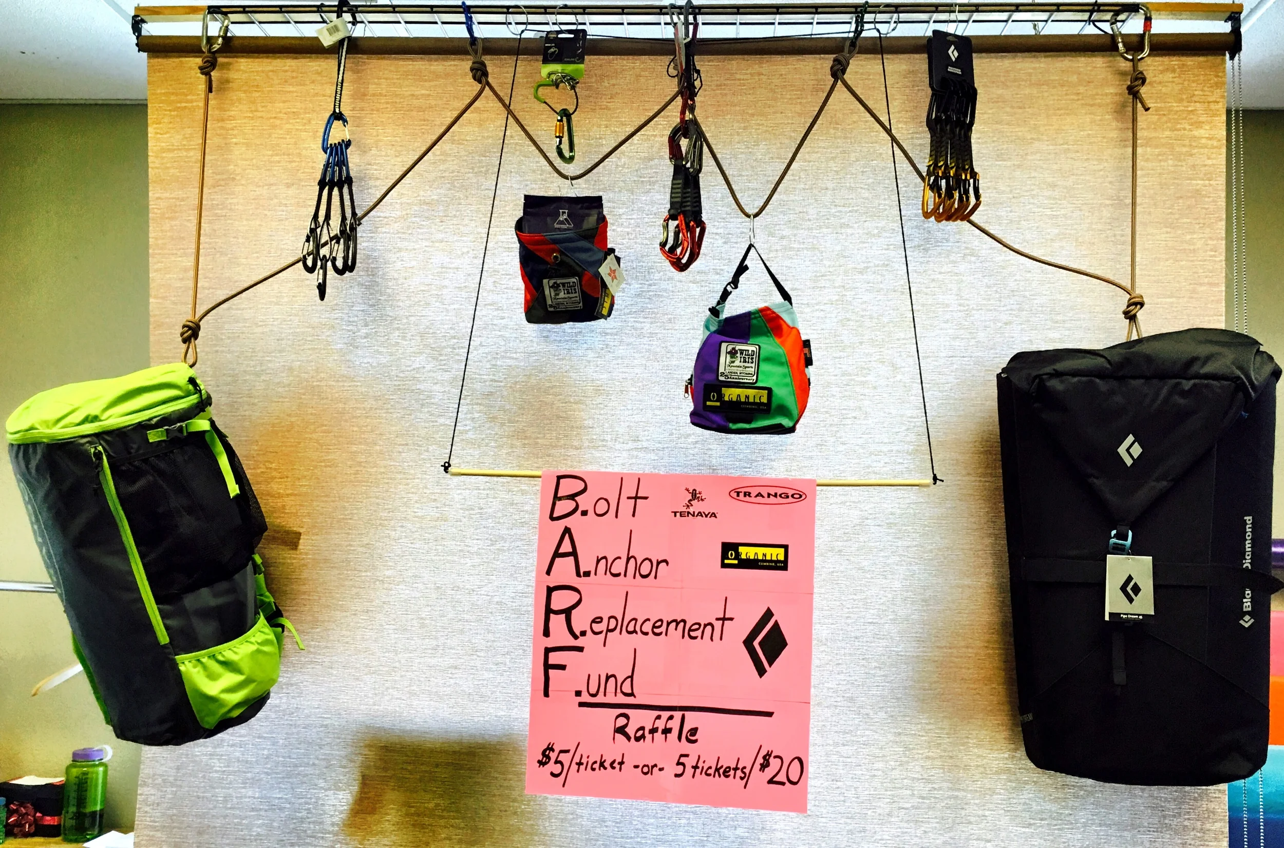 Some of the swag available for this year's BARF Raffle