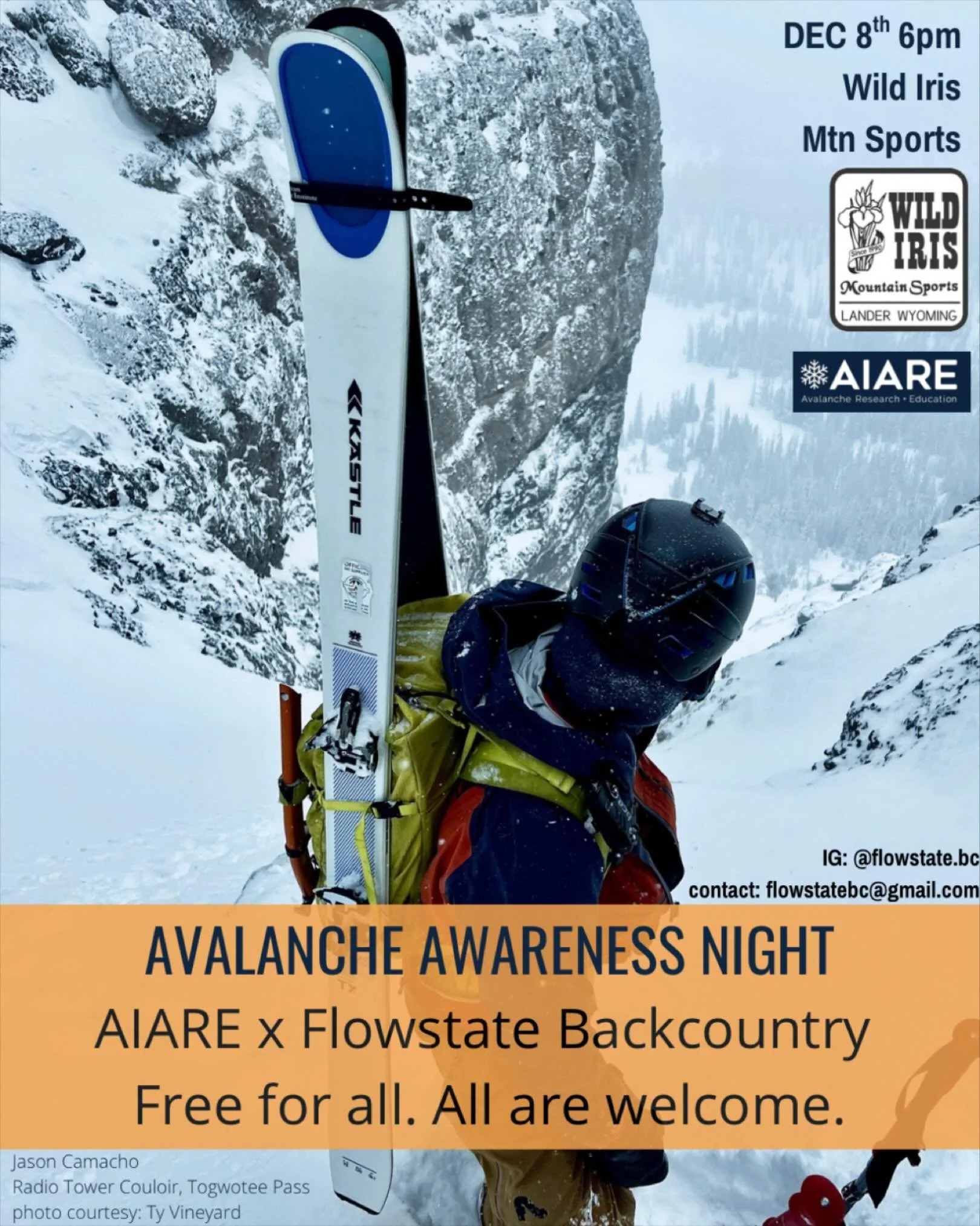 Don&rsquo;t forget, next Monday at 6 we will be hosting Jason with @flowstate.bc for a refresher on traveling in avalanche terrain. The season is right around the corner and if you plan on getting out stop by for this free event!
