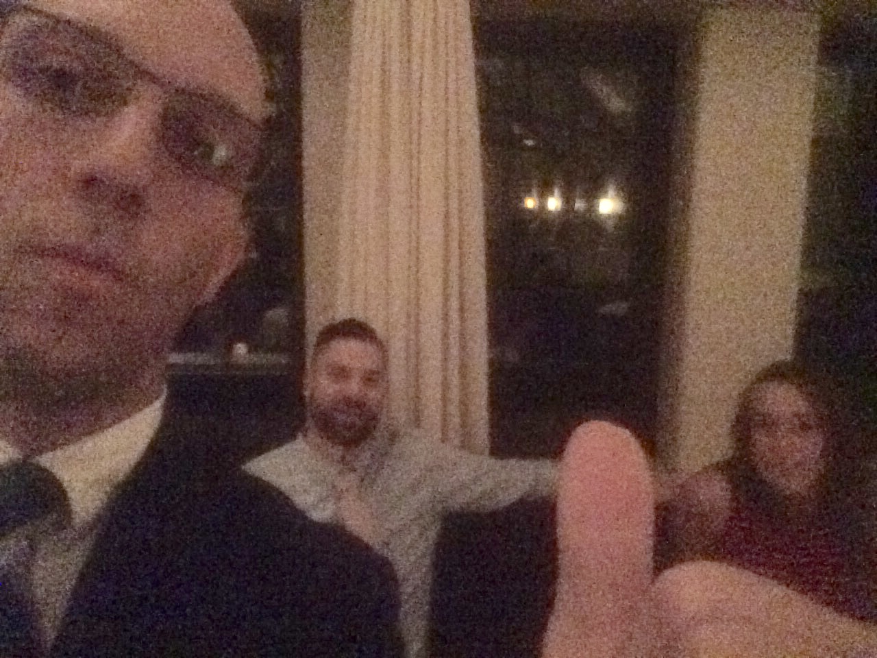 Here's proof of how cool Gian is. He took a hazy selfie with my phone. 