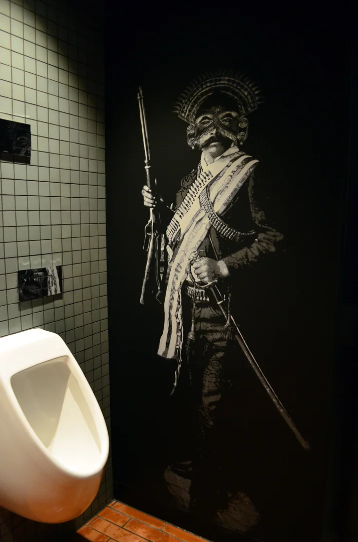 "Bandolero Sun God" Frank Restaurant, Internal Stencil Walls, 2014