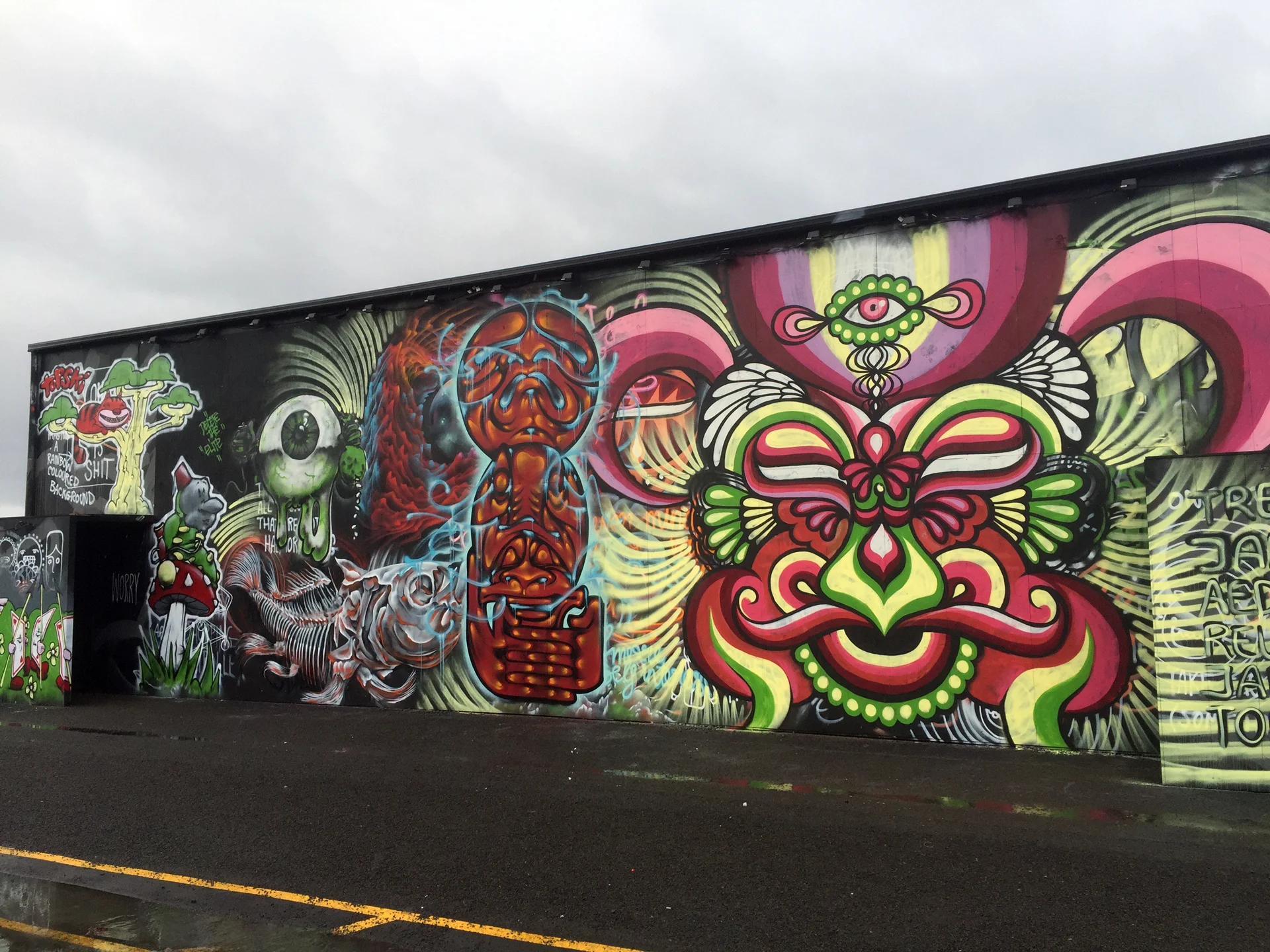 Dark MOFO, Live Mural, 2016 (with Aedan, Topsk, Seven, Odi & Tom Bone)