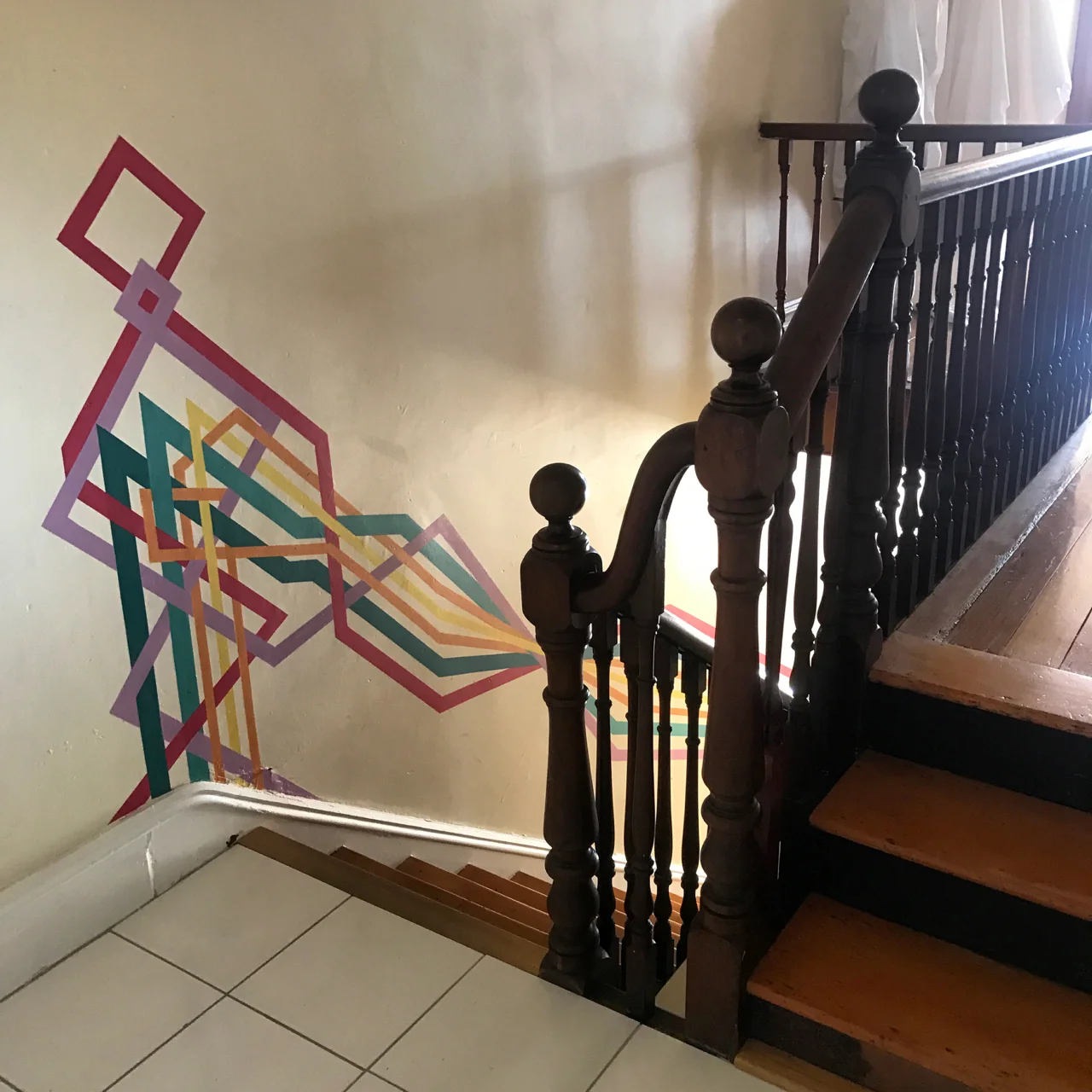 Spray Paint on wall, Boutique Accomodation, Hobart, 2017