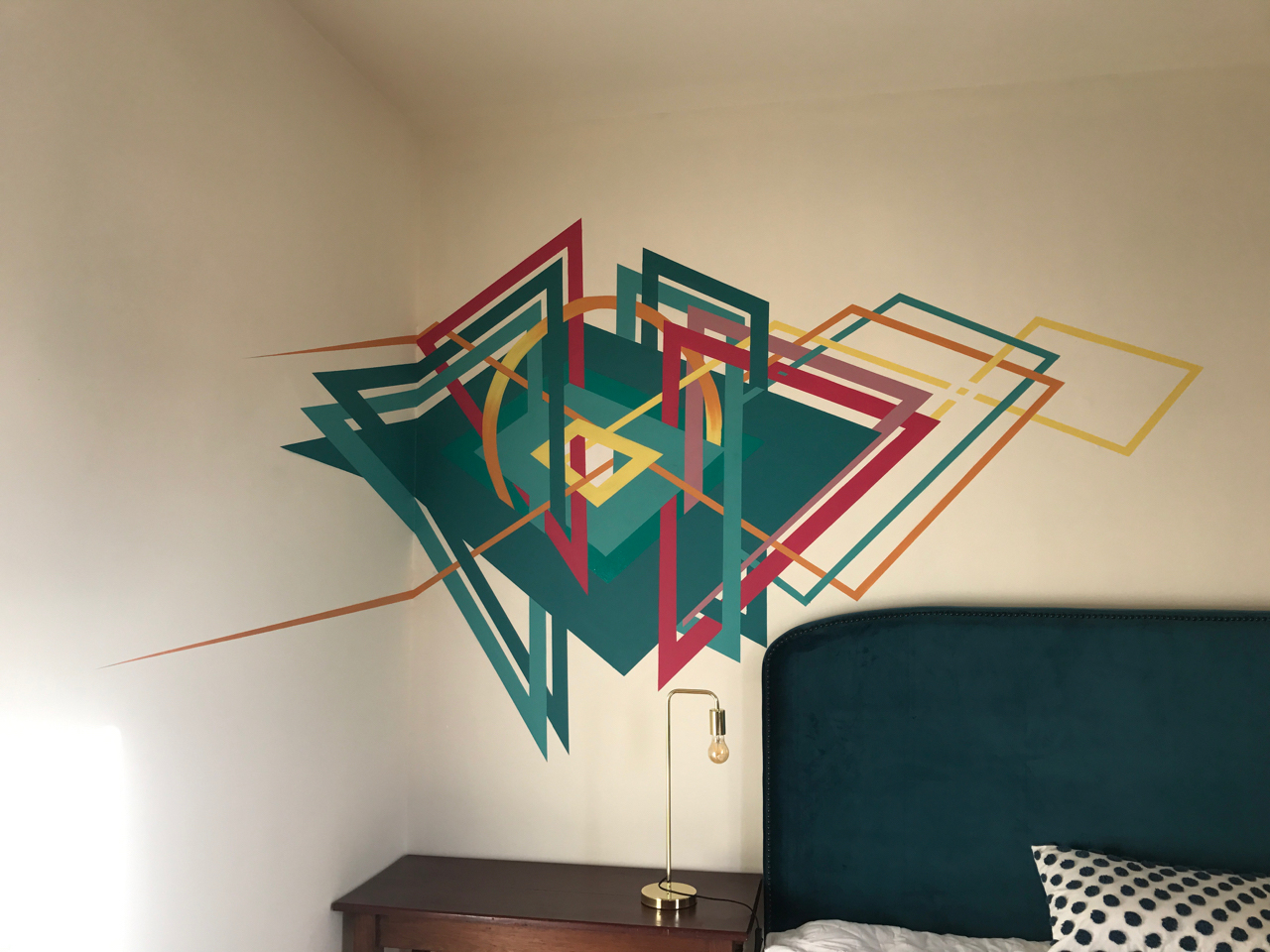 Spray Paint on wall, Boutique Accomodation, Hobart, 2017