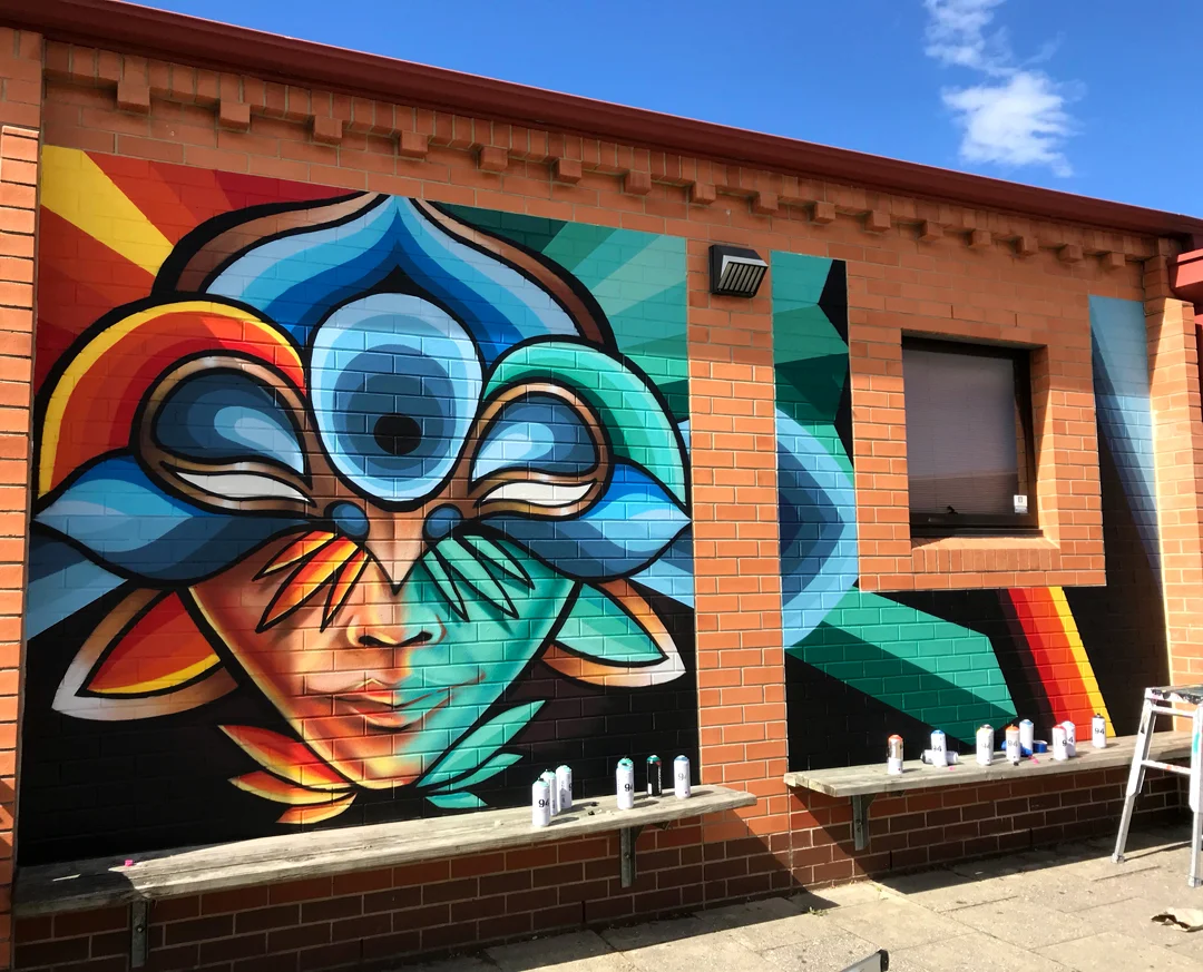 Spray Paint on Wall, Elizabeth College, North Hobart, 2018