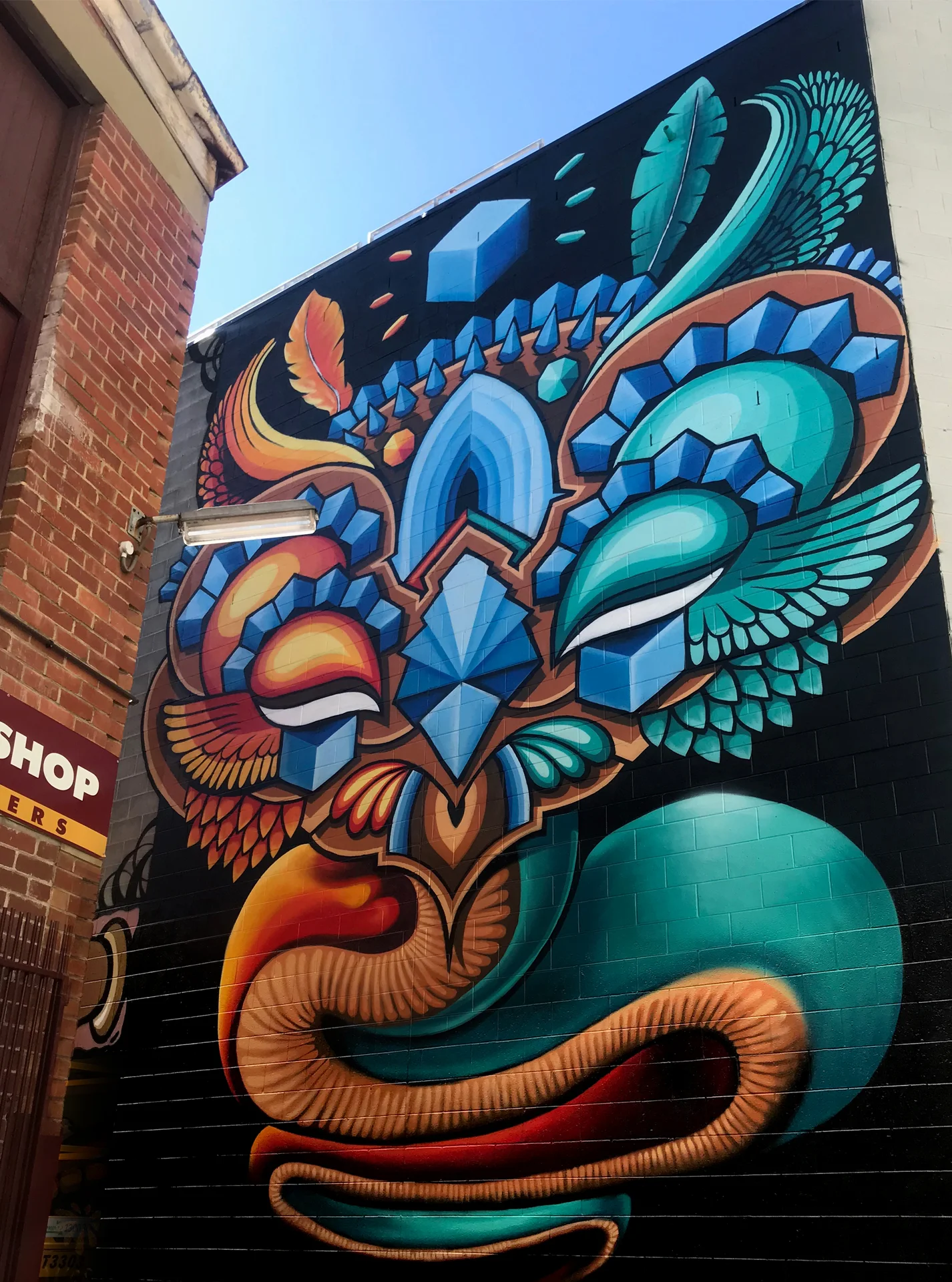 'Quetzalcoatl' Vibrance Festival, 2018, Bidencopes Lane, Hobart
