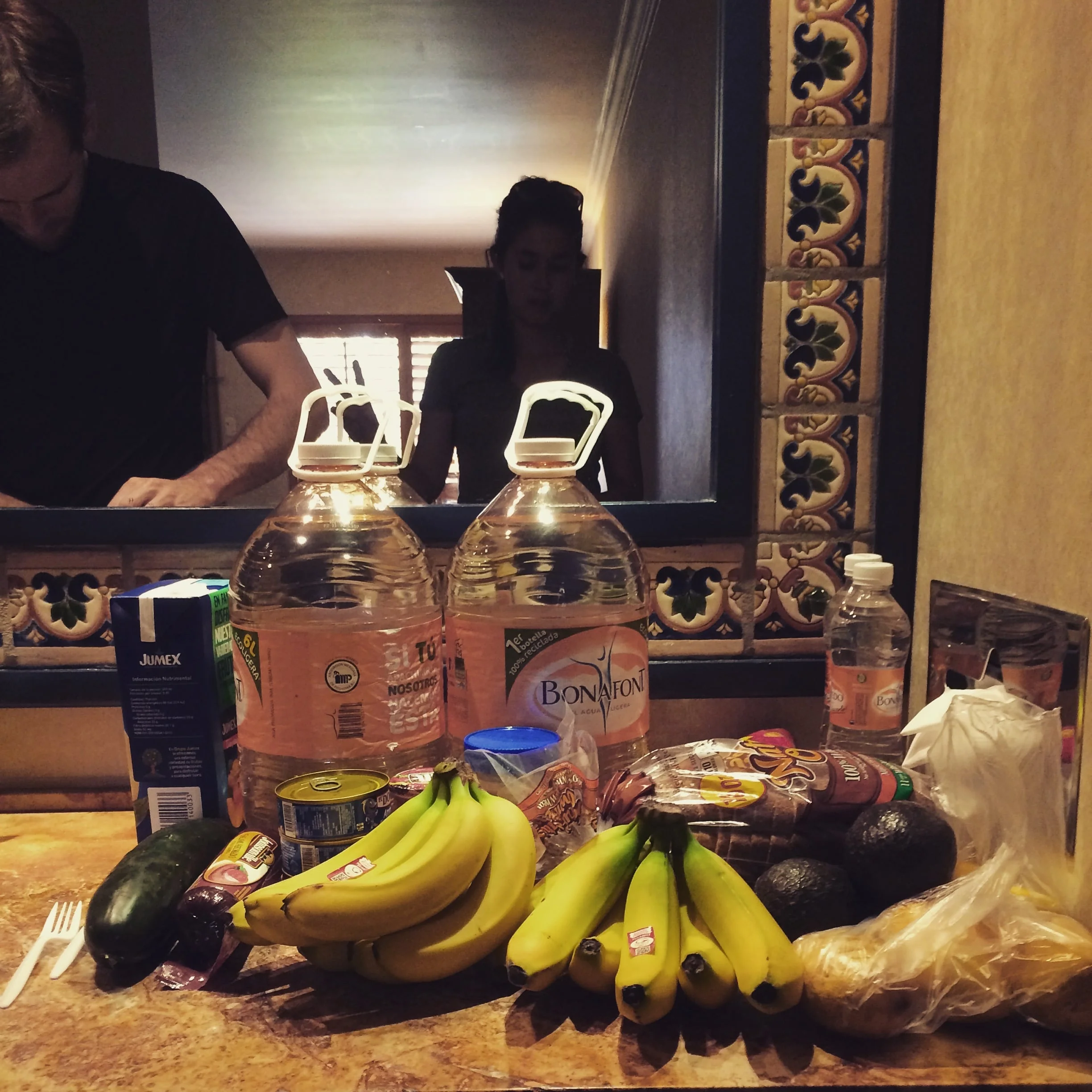 Post-grocery store run. This is what we ate for ten days. 