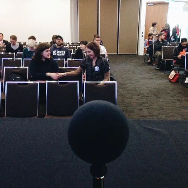 Talking about how to make money as an independent maker with #audiocraft17 representing @radiotopia