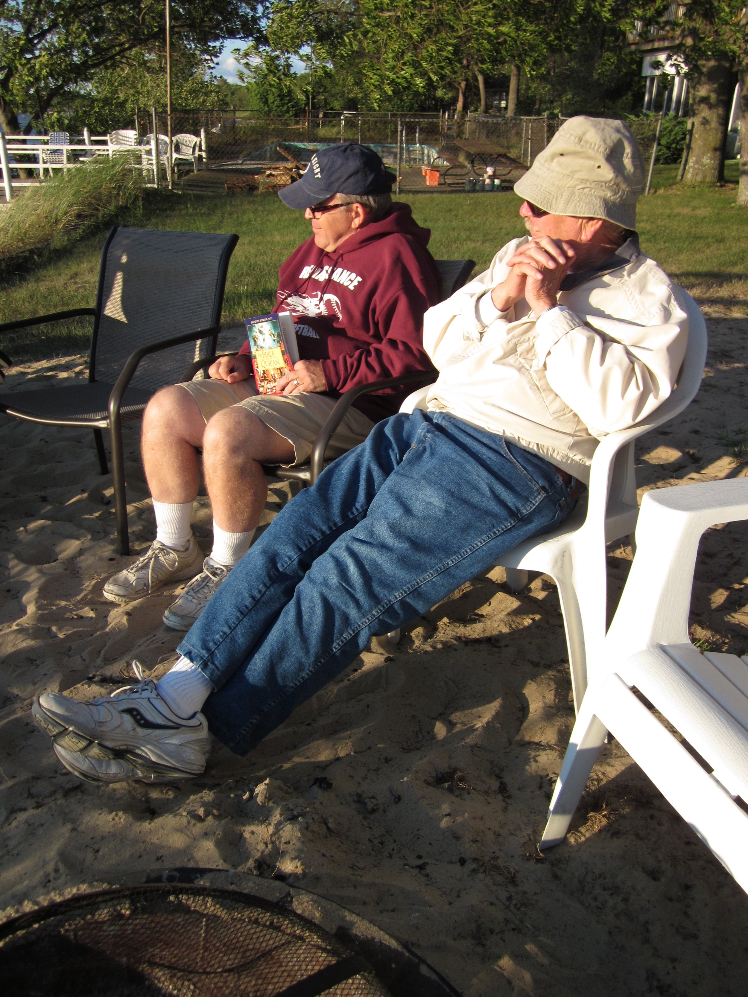 The author with son-in-law Dave on Lake Huron.jpg