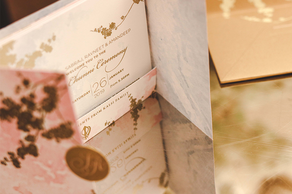 Bespoke Stationery | Custom designed wedding stationery | Ananya Cards