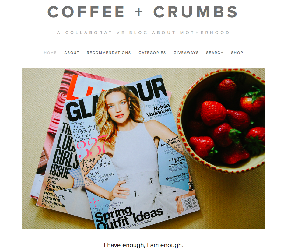 I Have Enough, I Am Enough - "It's the practice of saying those words&nbsp;"I have enough"&nbsp;that is the transformative part. The more I say them, the more&nbsp;I am a person who has enough. Not just clothes or bookshelf knick-knacks, but the stu…