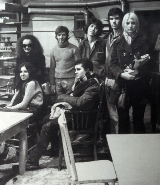 1968. Mike with staff of The Green People..jpg