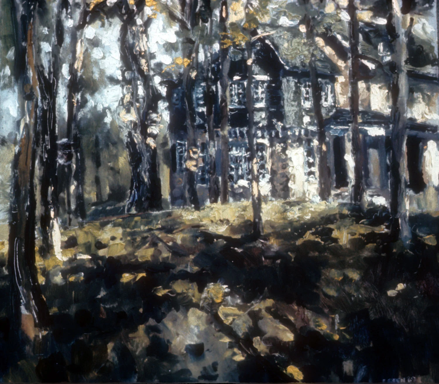 Landscape 3, 1965, oil on board