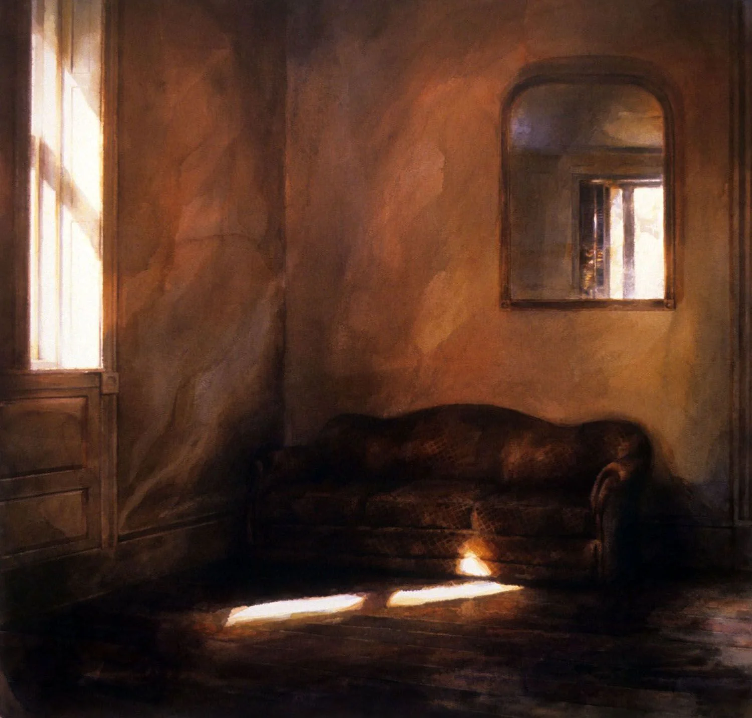 "Sofa and Mirror (Upper bedroom , Castle Rock)" 1990.