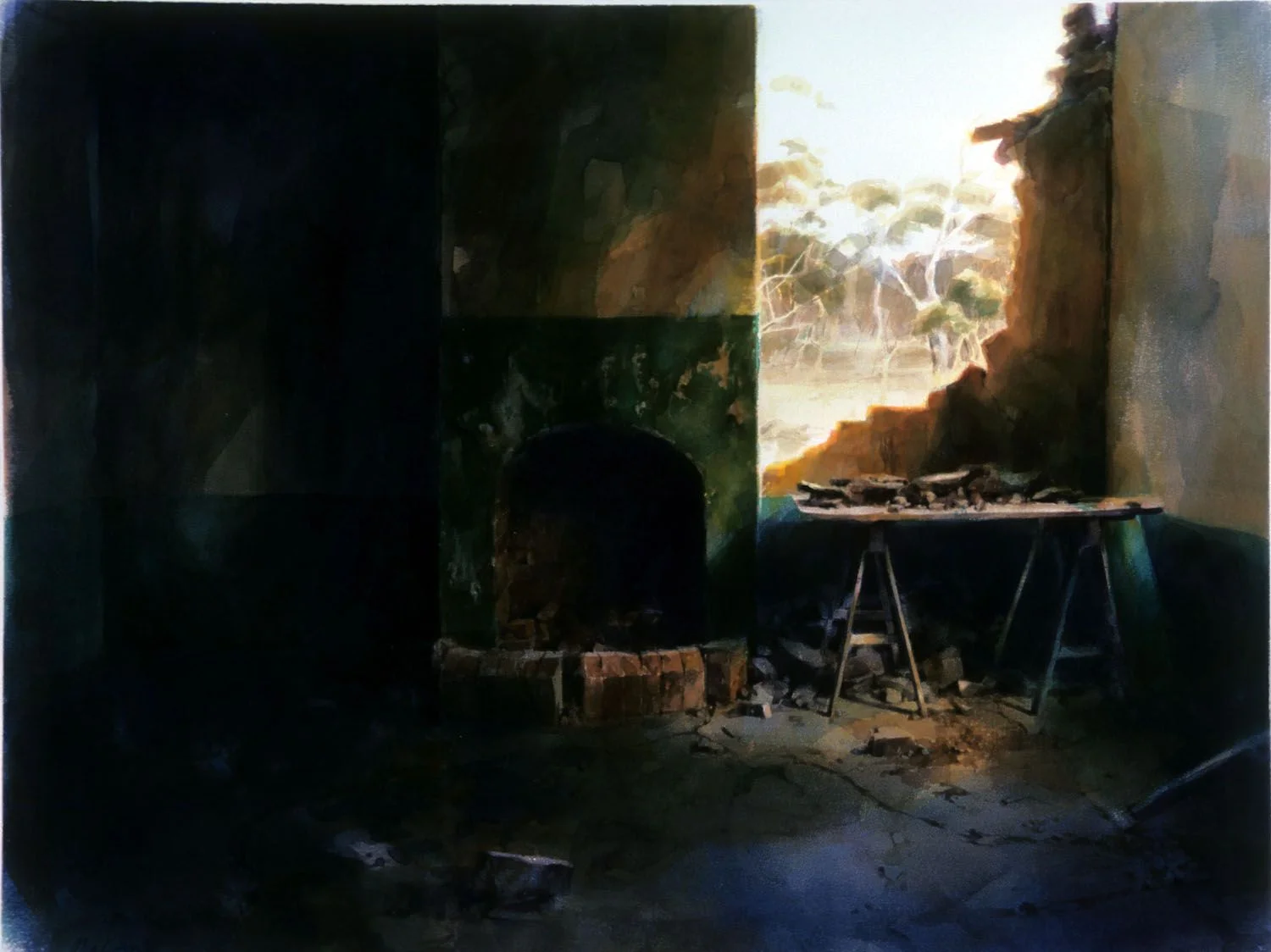 "Table with debris" 1986. 88 x 117cm210