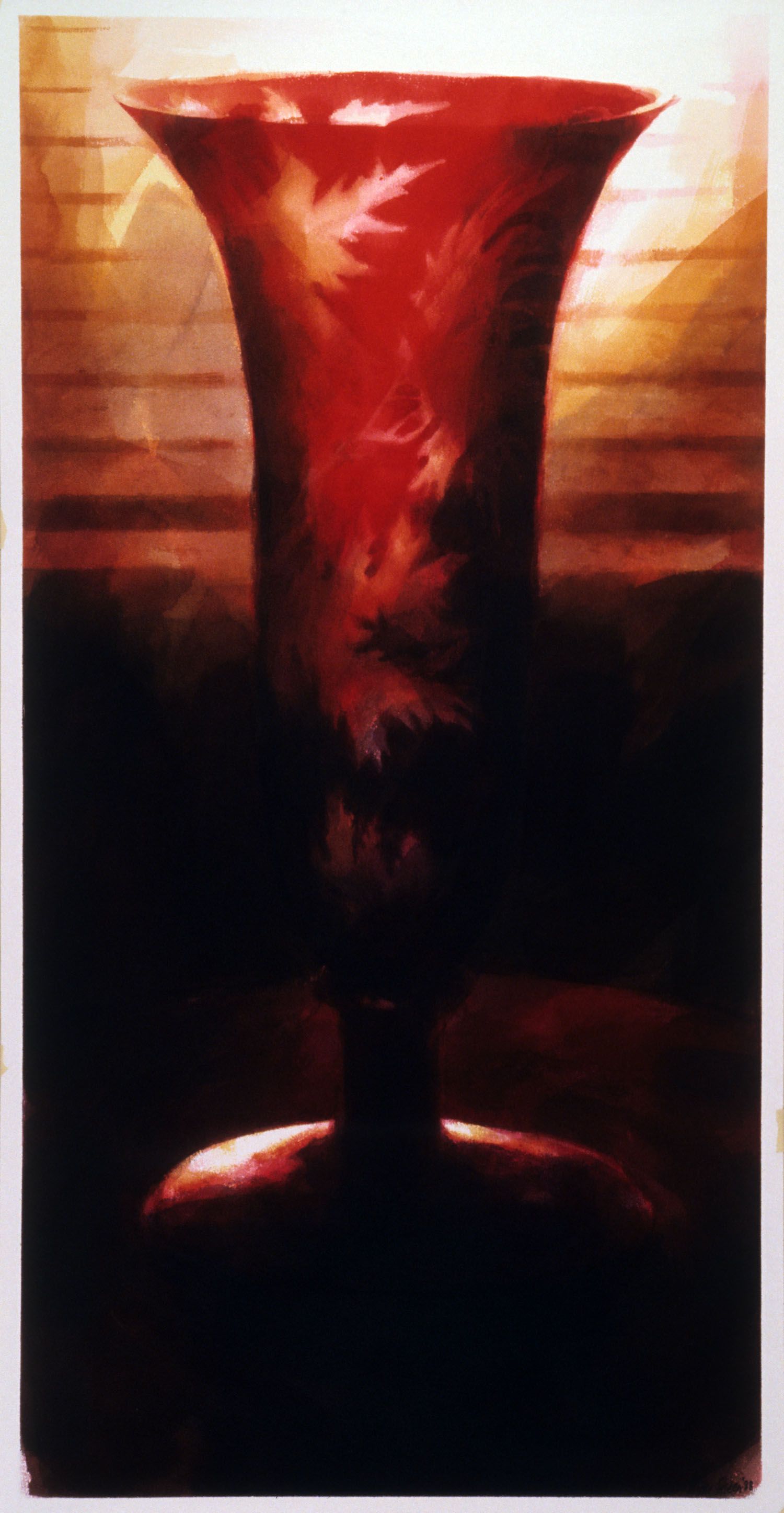 "Vase, Werribee Park", 1988. 126 x 63cm.