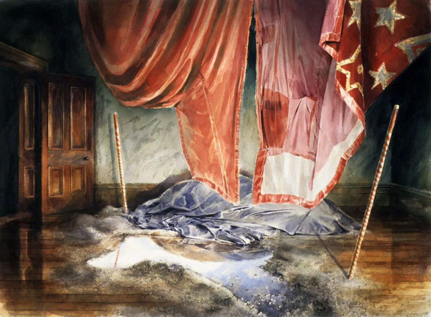 "Between Myth and Reality" 1993. 70 x 97cm