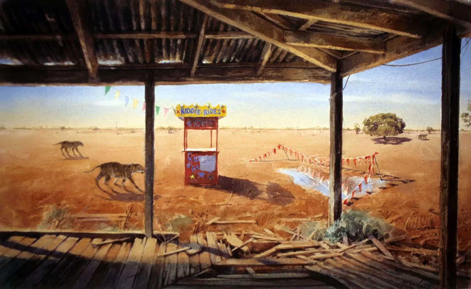 "Kiddie Rides" 1994. 39 x 66cm