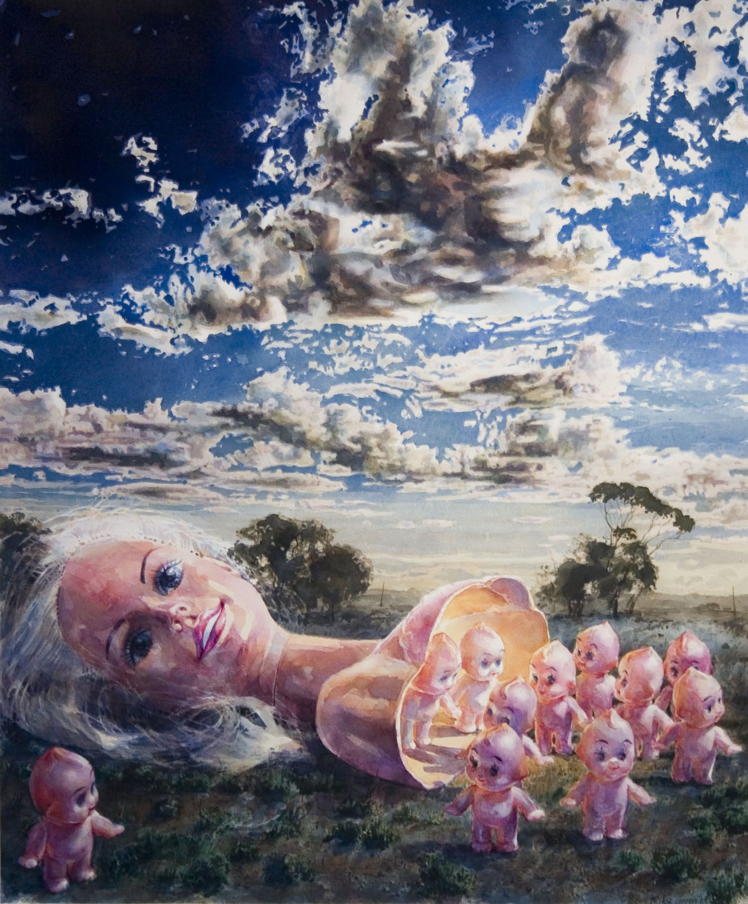 "By the Light of the Moon" 2006. 89 x 73.5cm