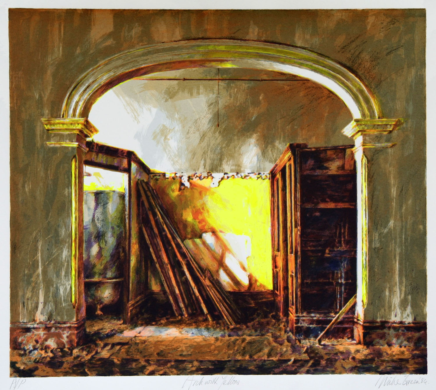 "Arch with yellow"