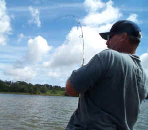 Peacock bass fishing on Kauai