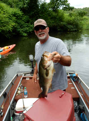 Bass fishing on Kauai, Hawaii