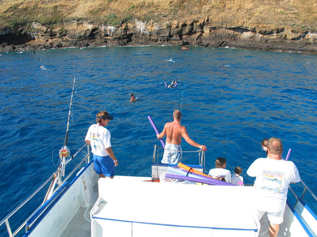 Snorkeling off Molokini, Hawaii