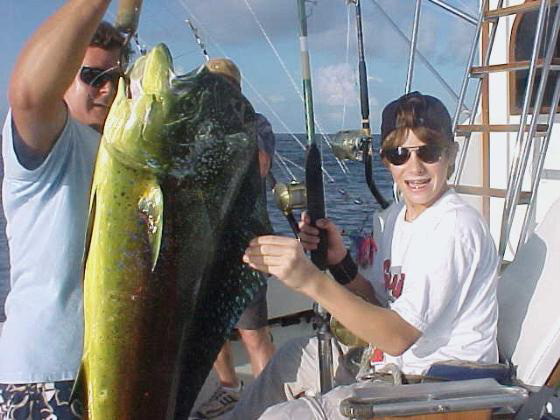 Oahu fishing charter mahi catch