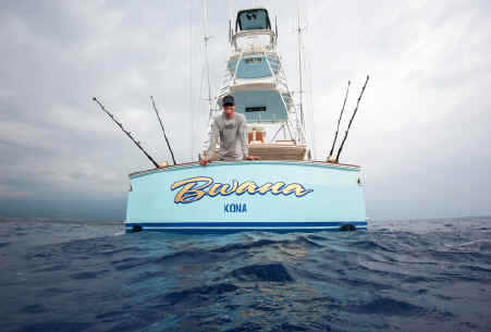 Kona fishing charter on Bwana
