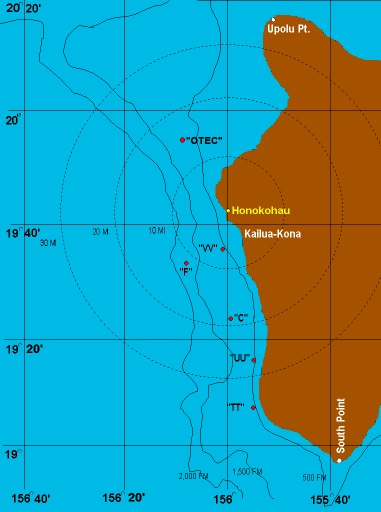 Kona, Hawaii Fishing Grounds