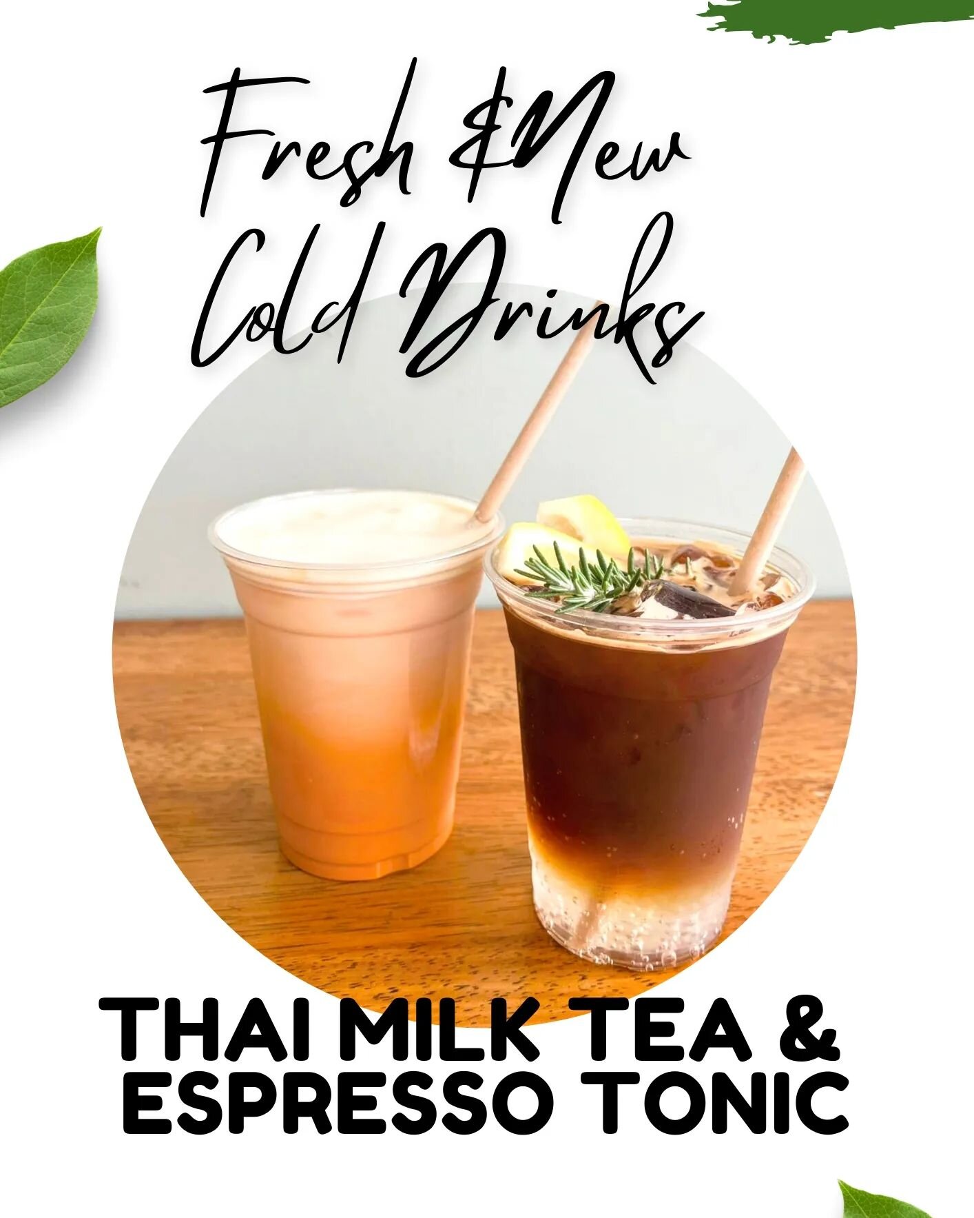 Get out there and beat the heat with our new COLD DRINKS!
Our sweet and creamy Thai Milk tea with cold milk foam OR light and spritzy Espresso Tonic! 

@kensington.3031 #kensington3031 #kensingtonlocal #northmelbournecafe #kensingtonvic #yum #refresh