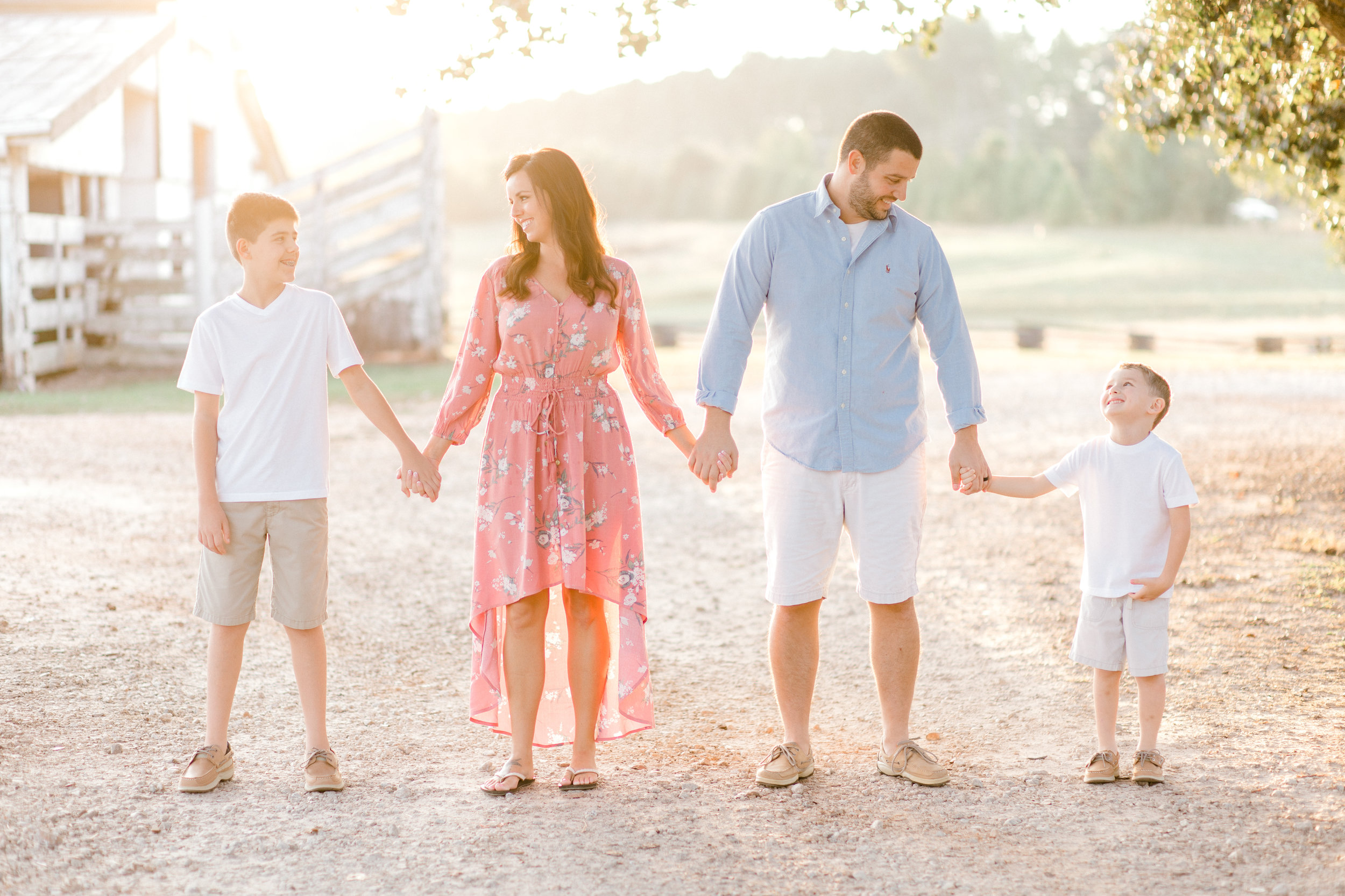Sunset Family Session in McDonough, Georgia