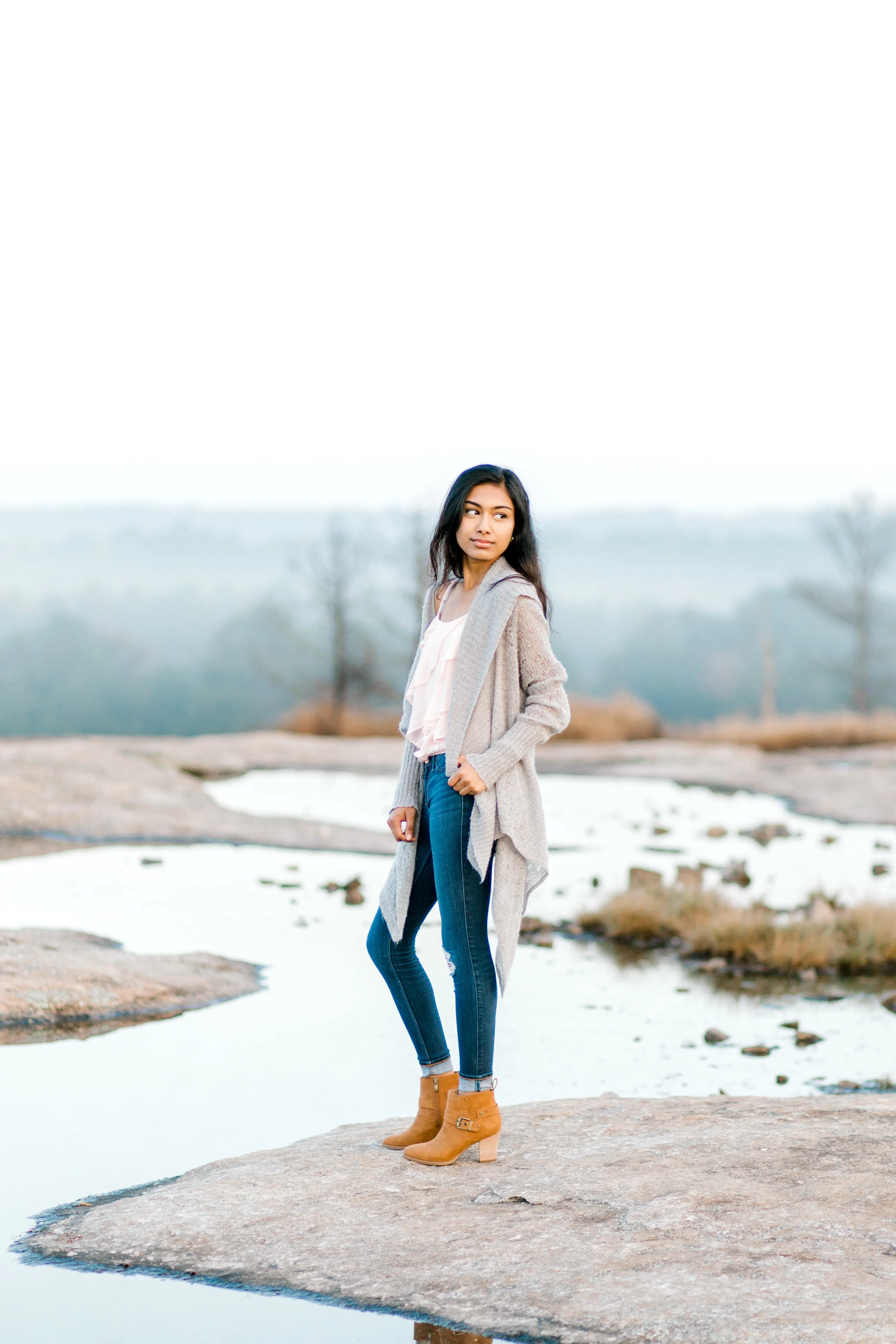 Sunrise Senior Session at Arabia Mountain