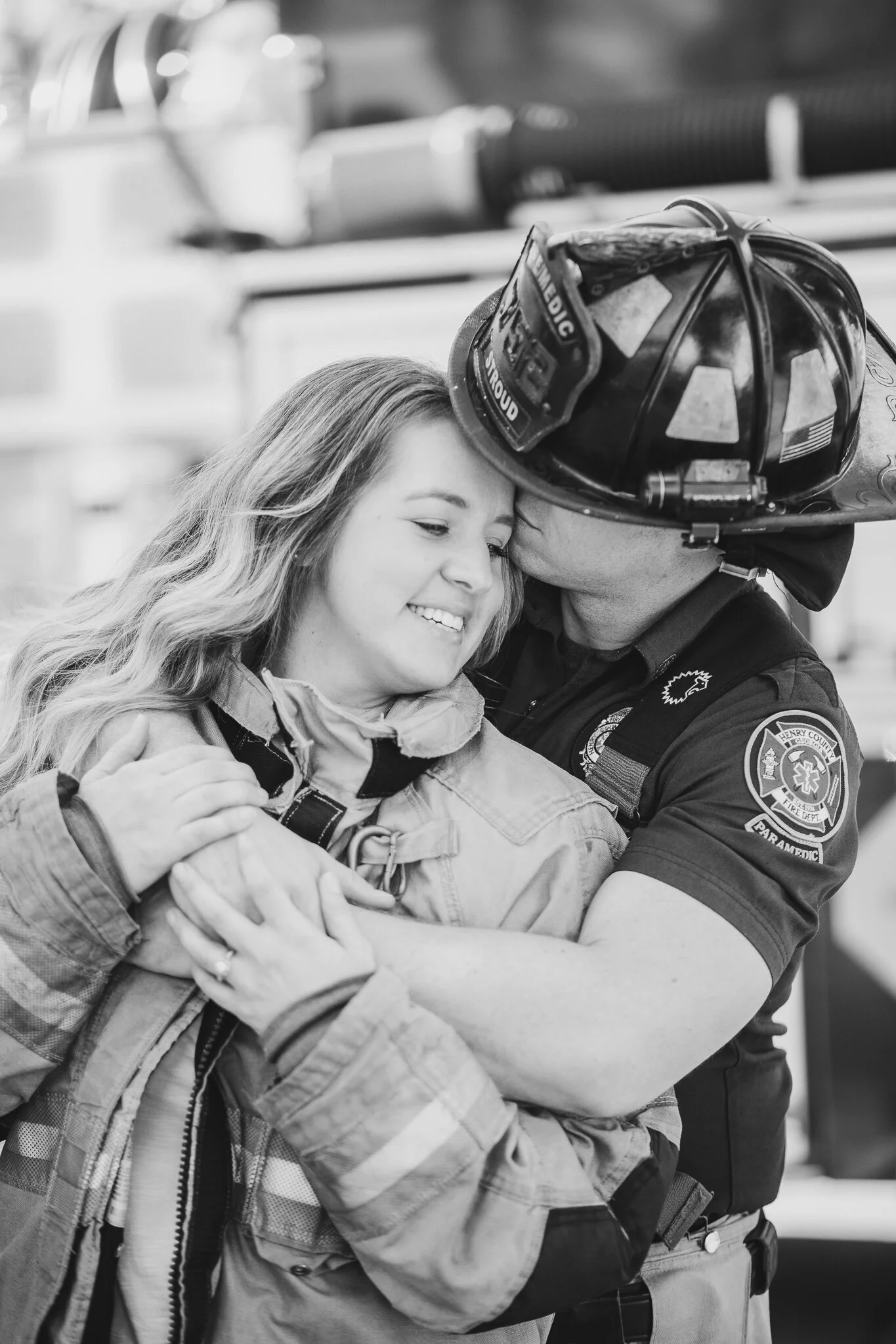 Firestation Engagement Session in McDonough, Georgia || Firestation #1