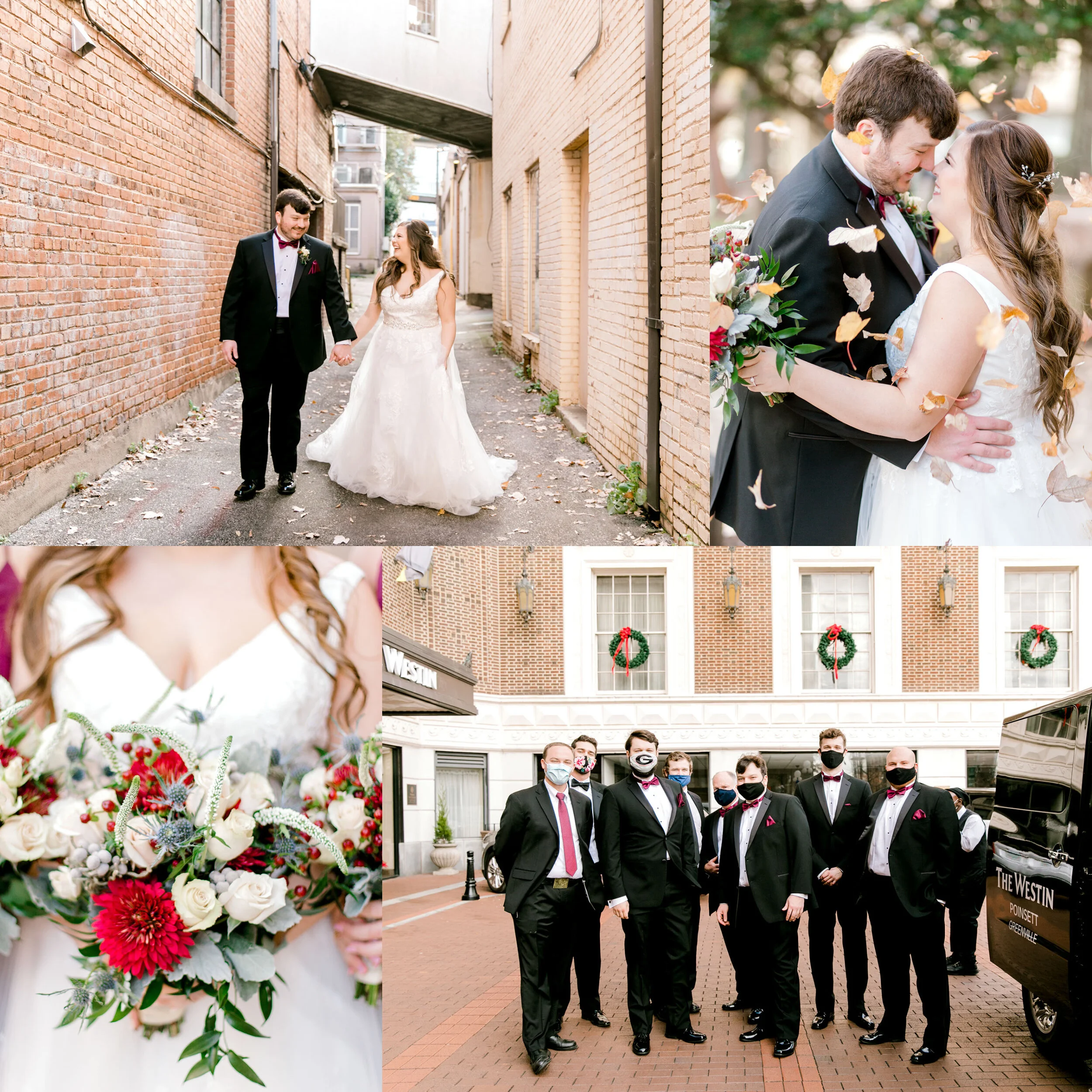 A Beautifully Themed Christmas Wedding At The Upper Room | Greenville, South Carolina | Jett Photography