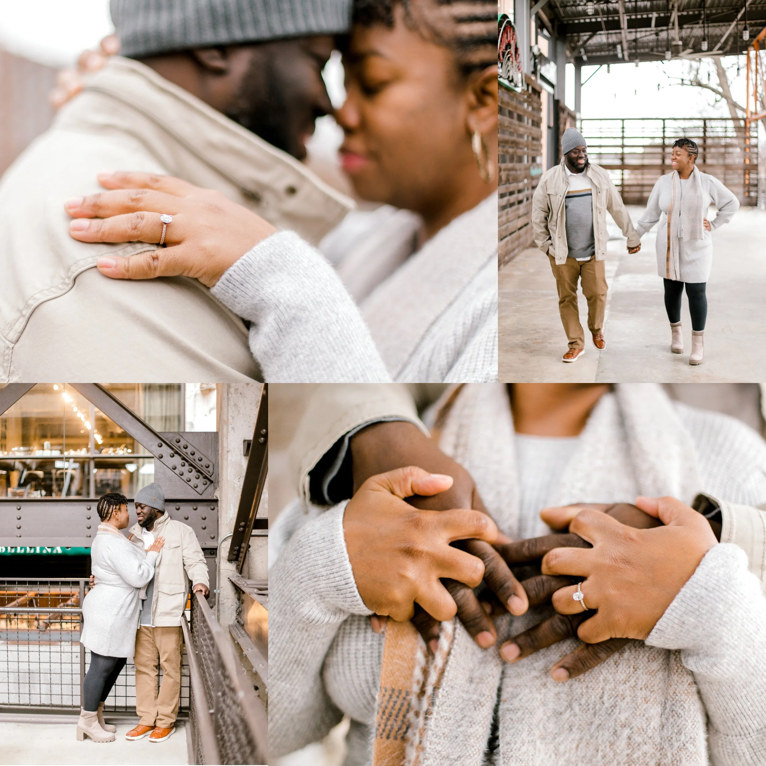 A Rainy Day Engagement Session At Ponce City Market | Atlanta, Georgia | Jett Photography