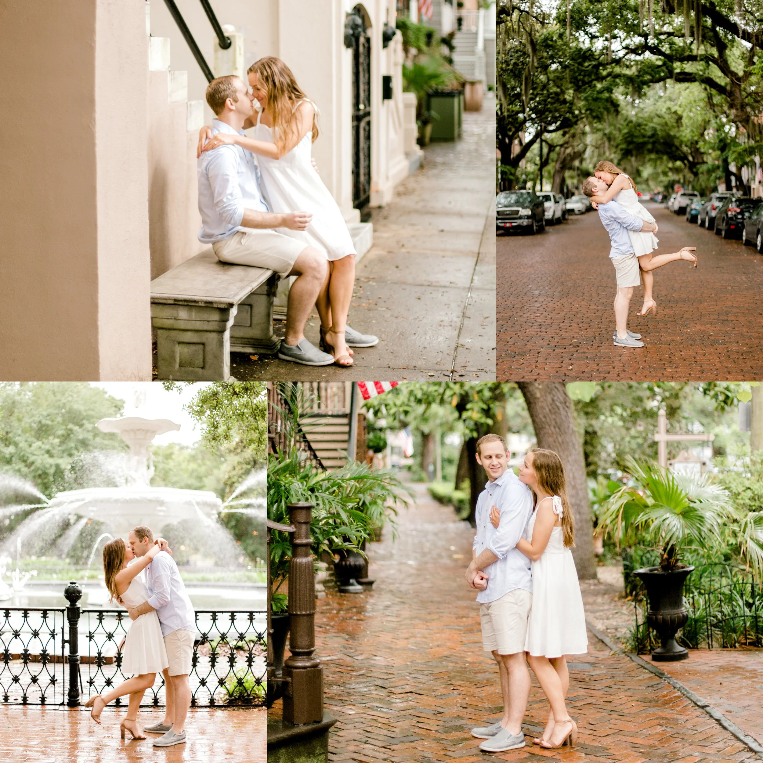 A Beautifully Rainy Day Engagement Session In Savannah | Savannah, Georgia | Jett Photography