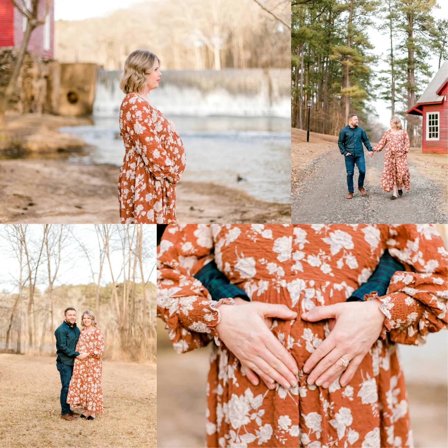A Wonderfully Sweet Maternity Session | Starr's Mill Waterfall | Fayetteville, Georgia 