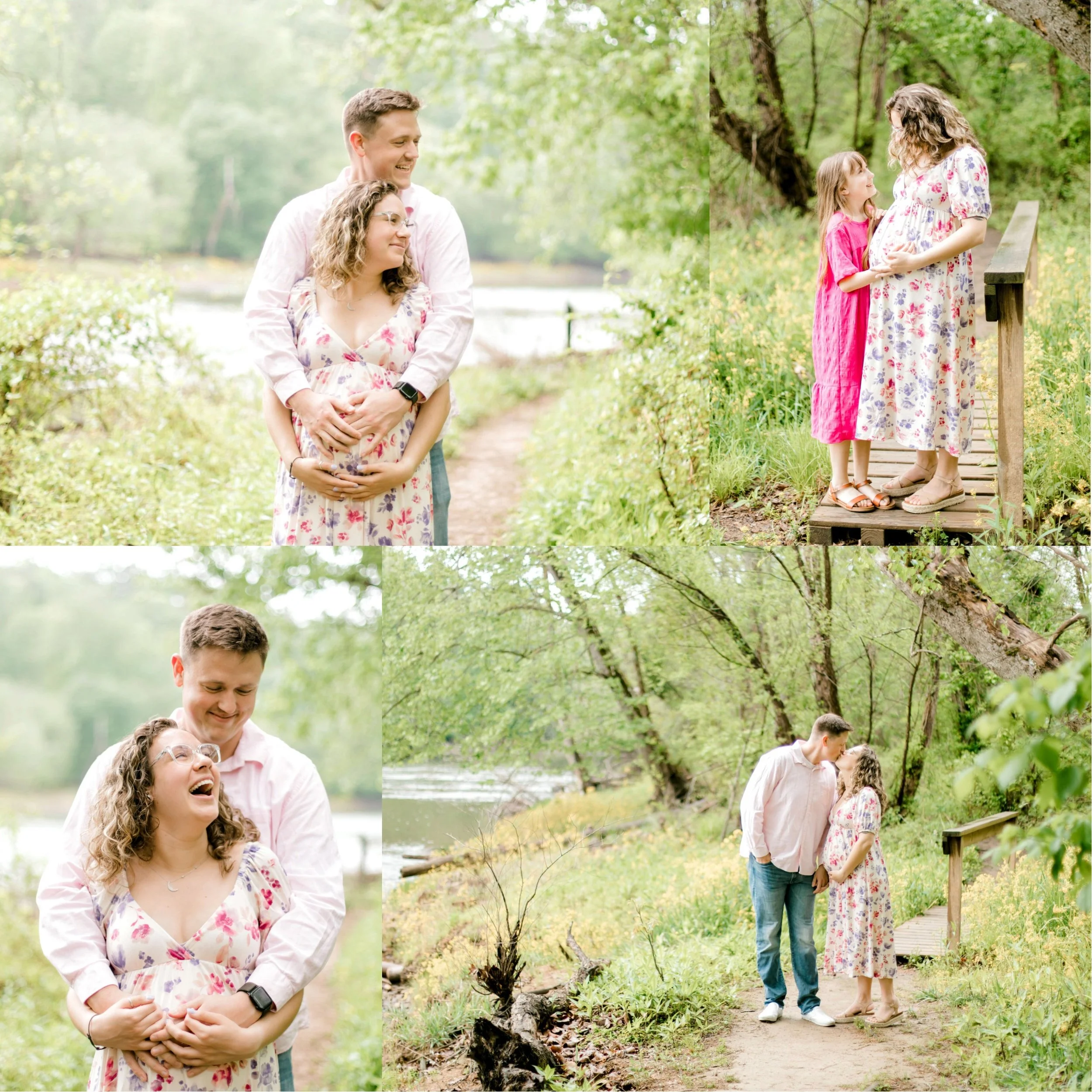 A Little Baby Shower Maternity Session By The Creek | Murphy, North Carolina | Jett Photography