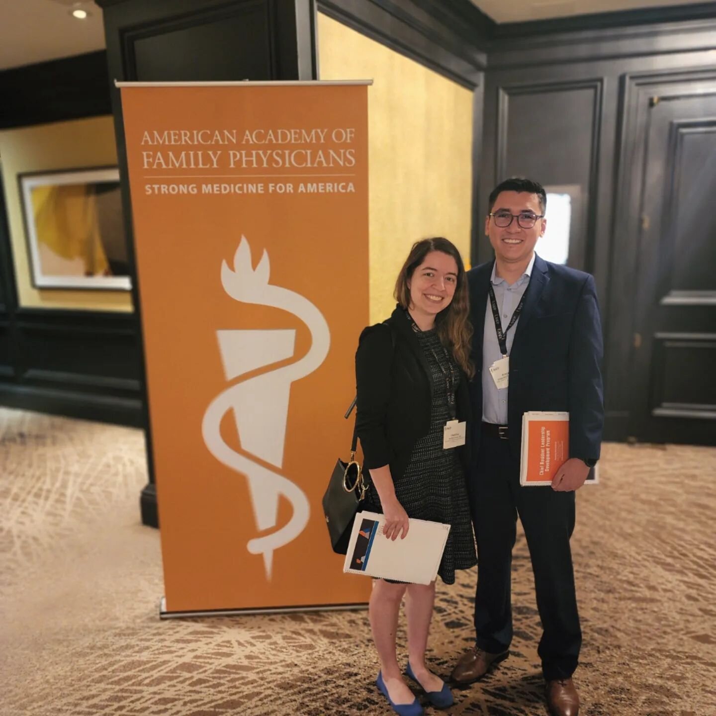 Our 2022-2023 chief residents Dr. Cohen and Dr. Castellanos, at the 2022 @the_aafp Chief resident leadership development program, learning useful skills to put into practice for next academic year. Excited to see what new ideas they can bring home fo