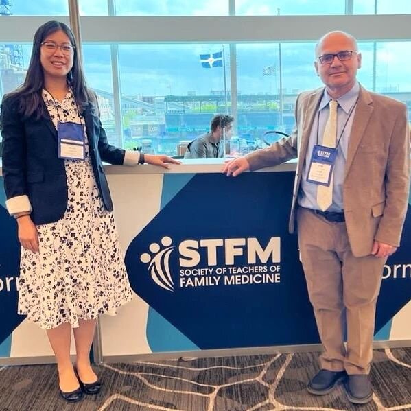 Happy to announce that we had great representation at the 2022 Society of Teachers of Family Medicine (STFM) Annual Conference! 👩🏻&zwj;🏫👨🏻&zwj;⚕️📊

Dr. Truong, FM/OB Fellow, with the guidance of our faculty, Dr. Kafilmout, presented the Curricu