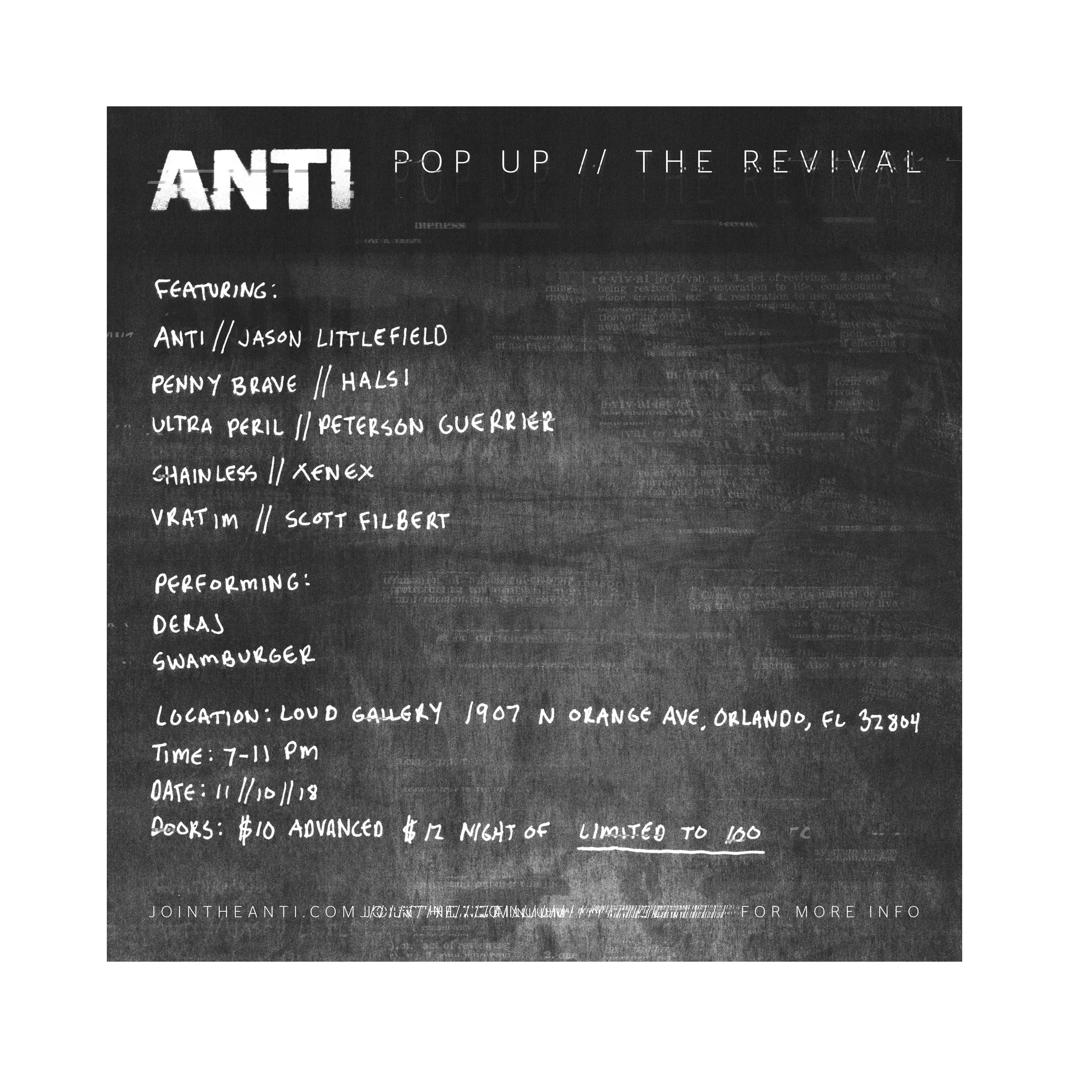 ANTI POP UP // THE REVIVAL