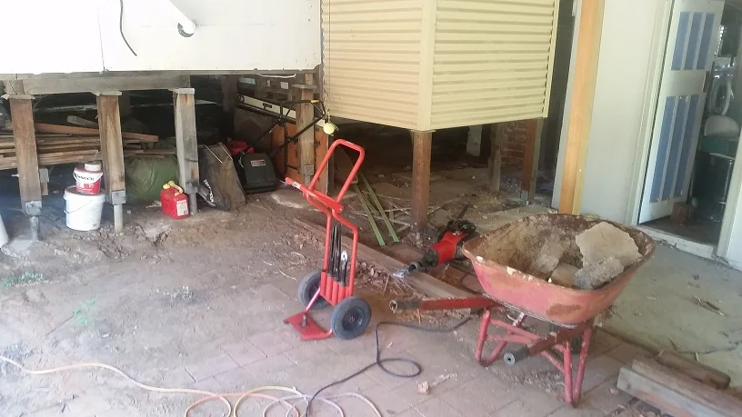 Rear of house renovation - carport, laundry, dead space conversion to .....